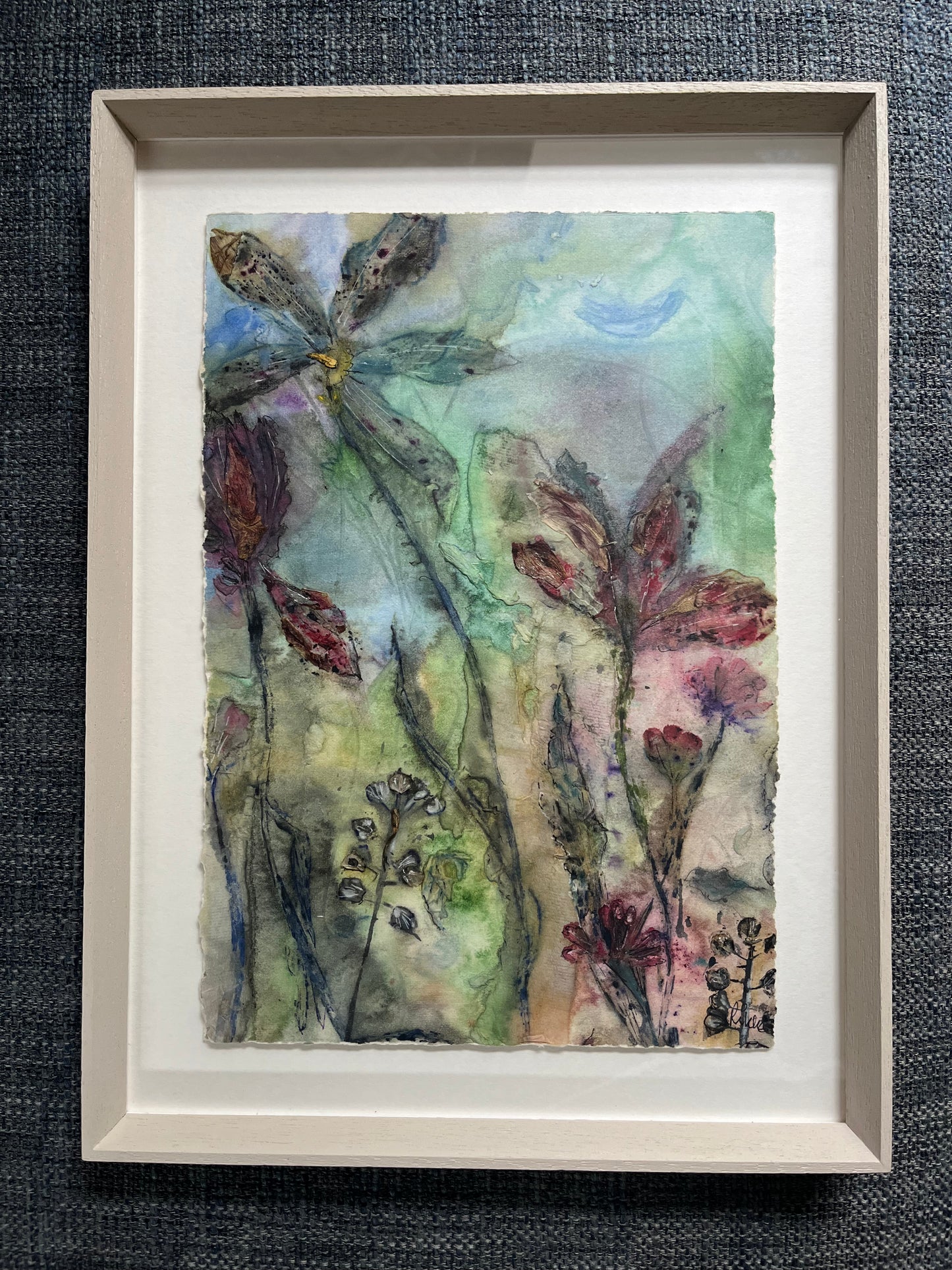 Beauty in Decay 2, original painting with print