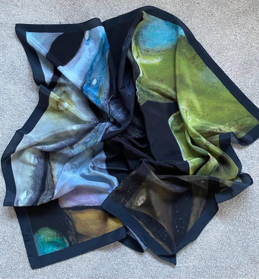 Art Silk Scarf, In the Shallows 4.