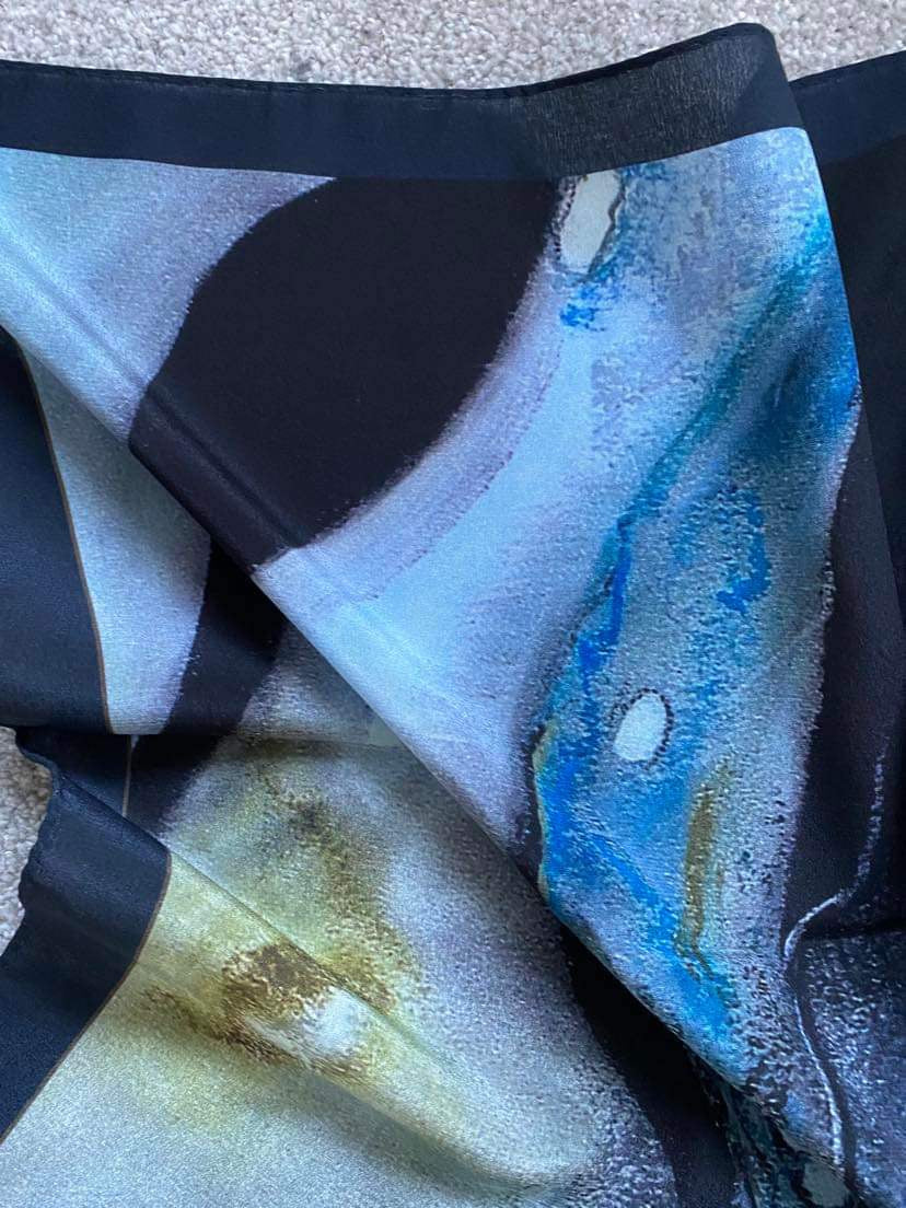 Art Silk Scarf, In the Shallows 4.